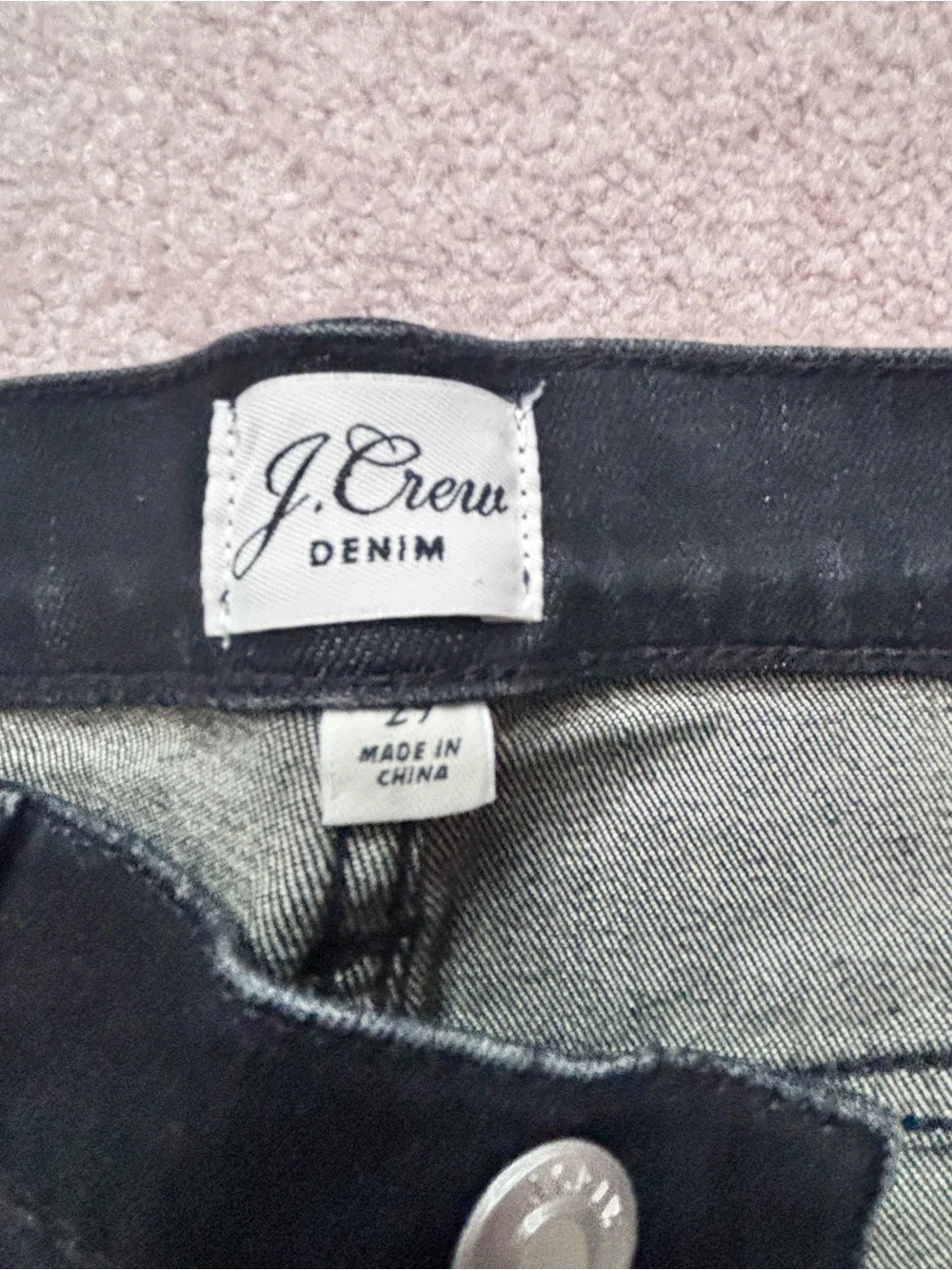 J. Crew Black High-Rise Skinny Jeans